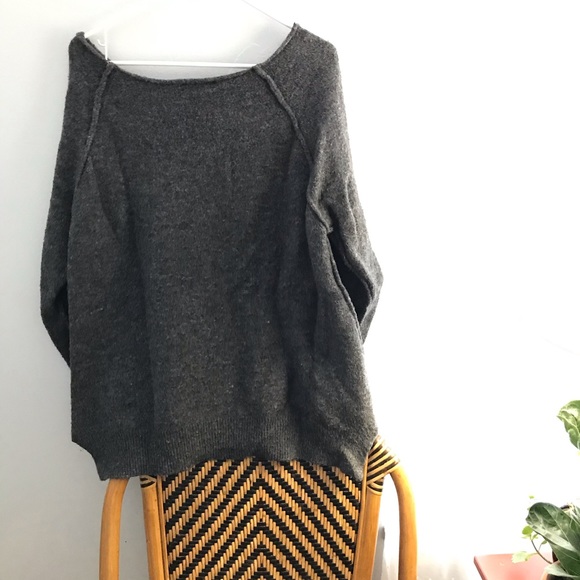 Zara cozy sweater grey roomy - Picture 2 of 3